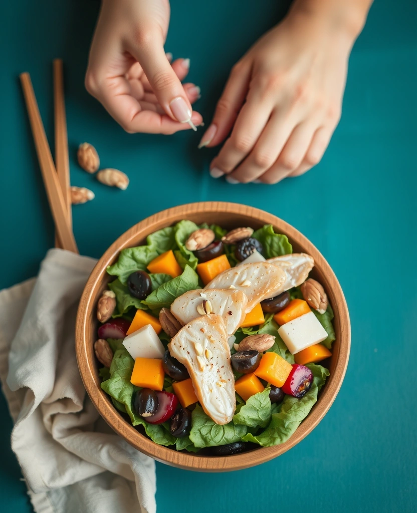 Ausgewogene Mahlzeit Detailaufnahme